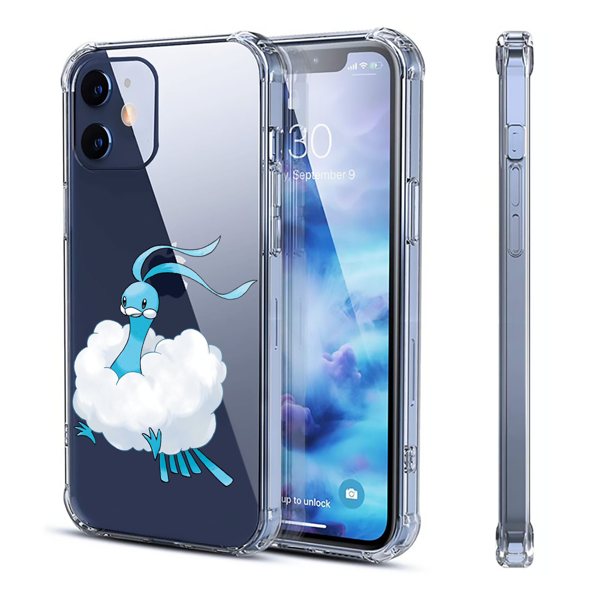 （画像用） ポケットモンスター Pokémon 【iPhone 12シリーズ対応】透明スマホケース（クリアソフトケース）
